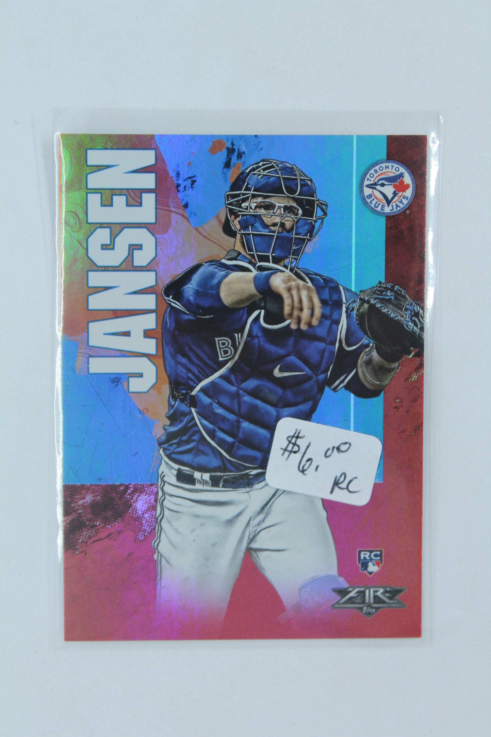 Danny Jansen 2019 Topps Fire Flame Rookie Card