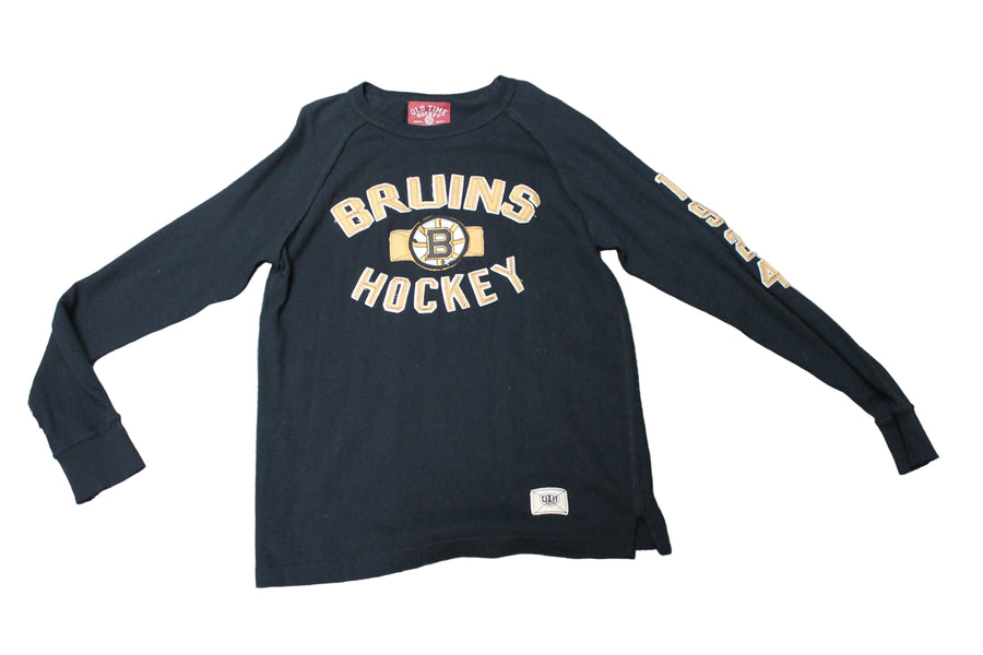 NHL Boston Bruins Men's Old Time Hockey Long Sleeve Tee - Small