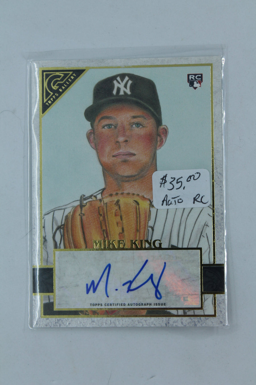 Mike King 2020 Topps Gallery - Autographs Rookie Card