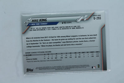 Mike King 2020 Topps Update Series Rainbow Foil Rookie Card