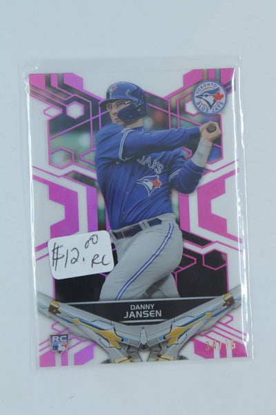 Danny Jansen 2019 Topps High Tek Pink Rookie Card #34/75