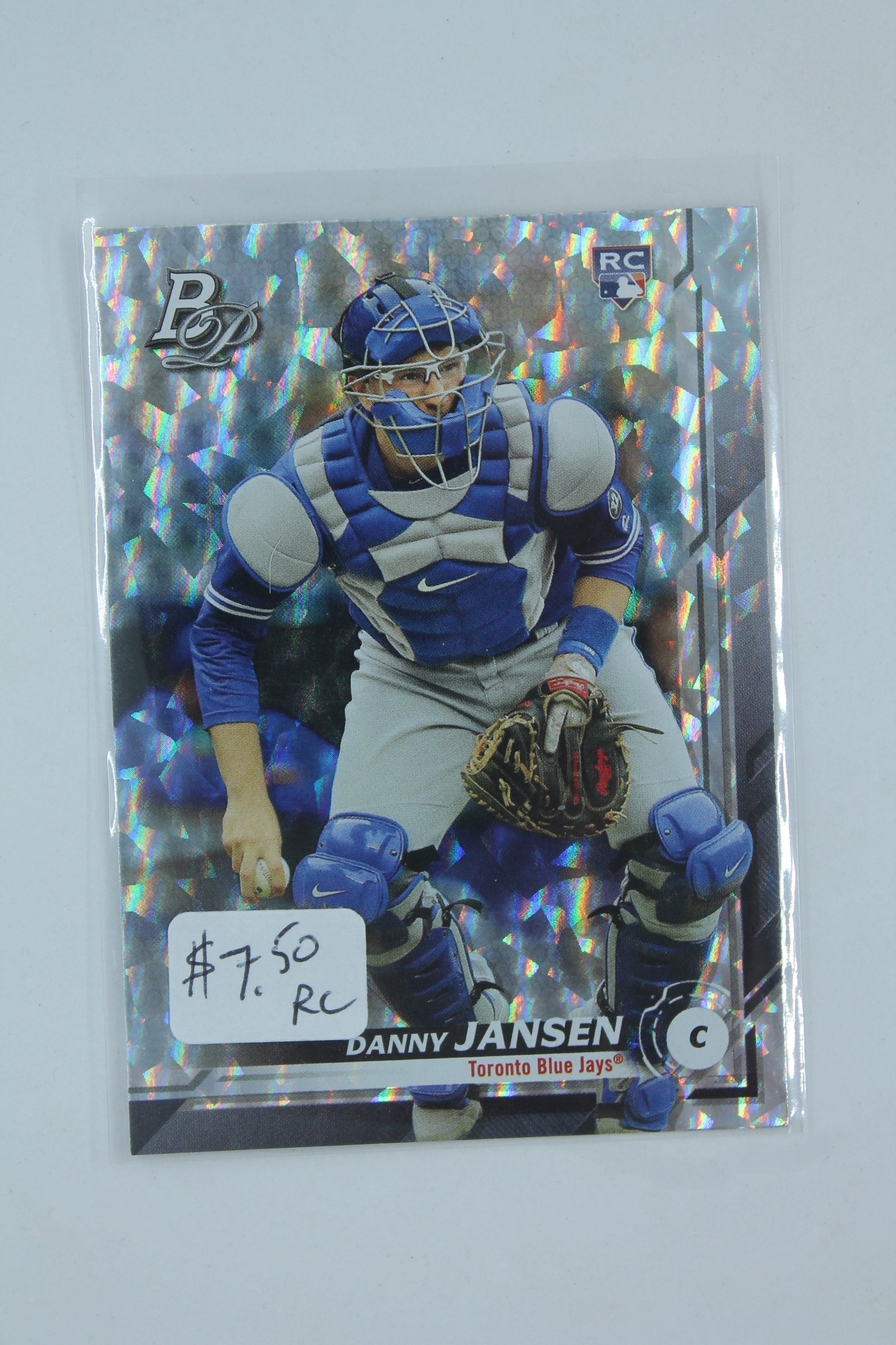 Danny Jansen 2019 Bowman Platinum Ice Refractor Rookie Card