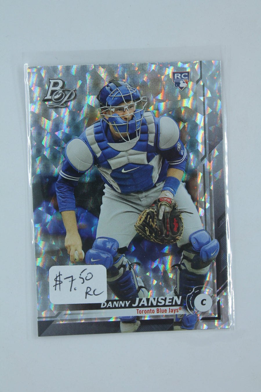 Danny Jansen 2019 Bowman Platinum Ice Refractor Rookie Card