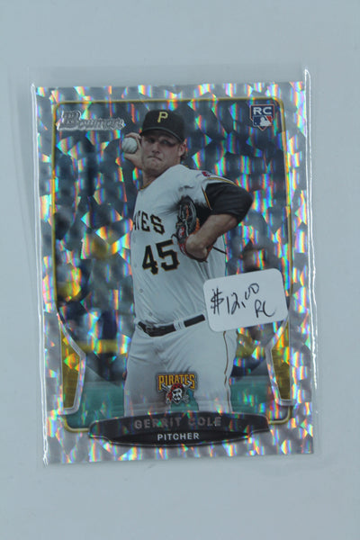 Gerrit Cole 2013 Bowman Draft Picks & Prospects Silver Ice Rookie Card