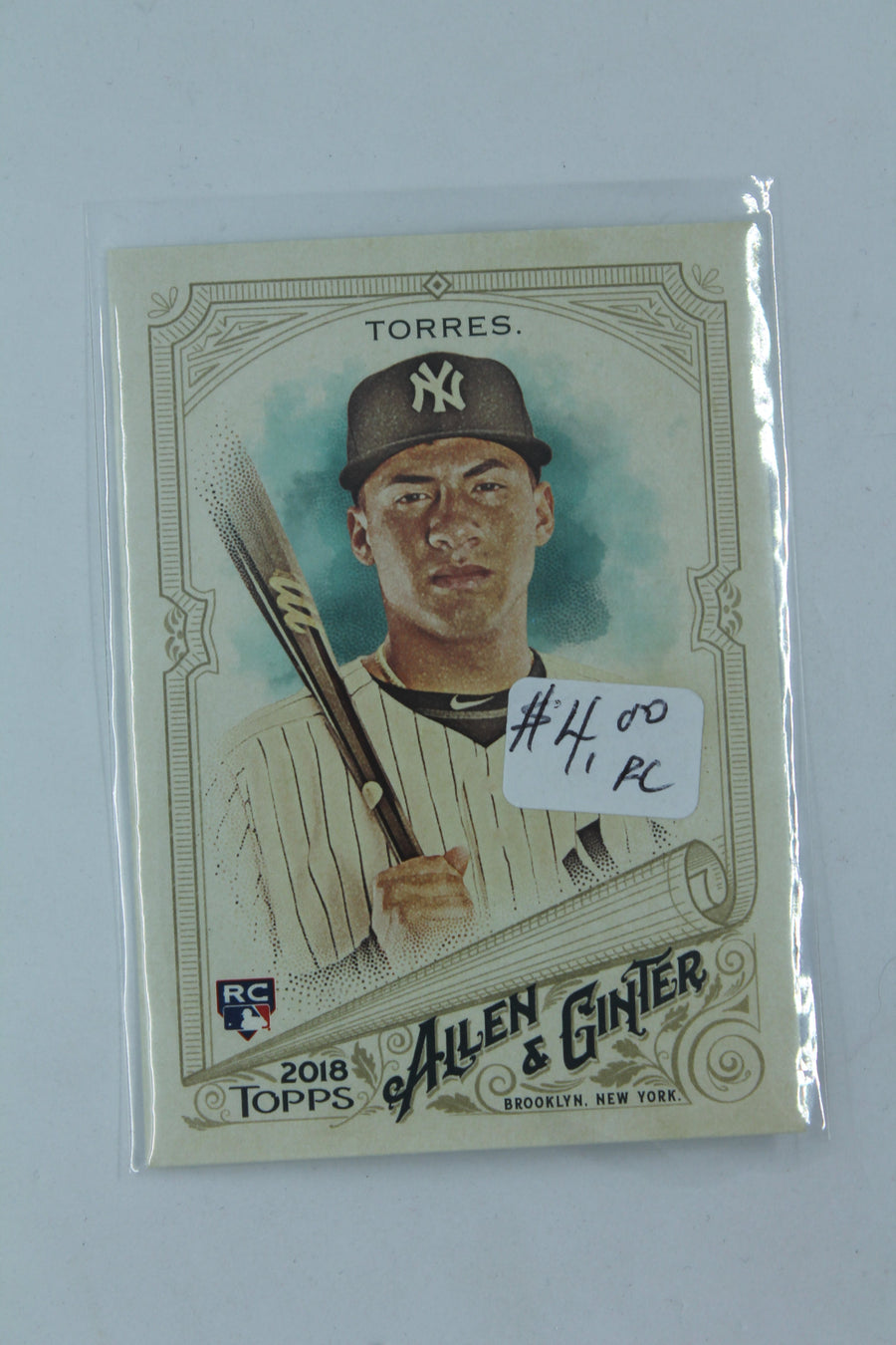 Gleyber Torres 2018 Allen & Ginter's Rookie Card
