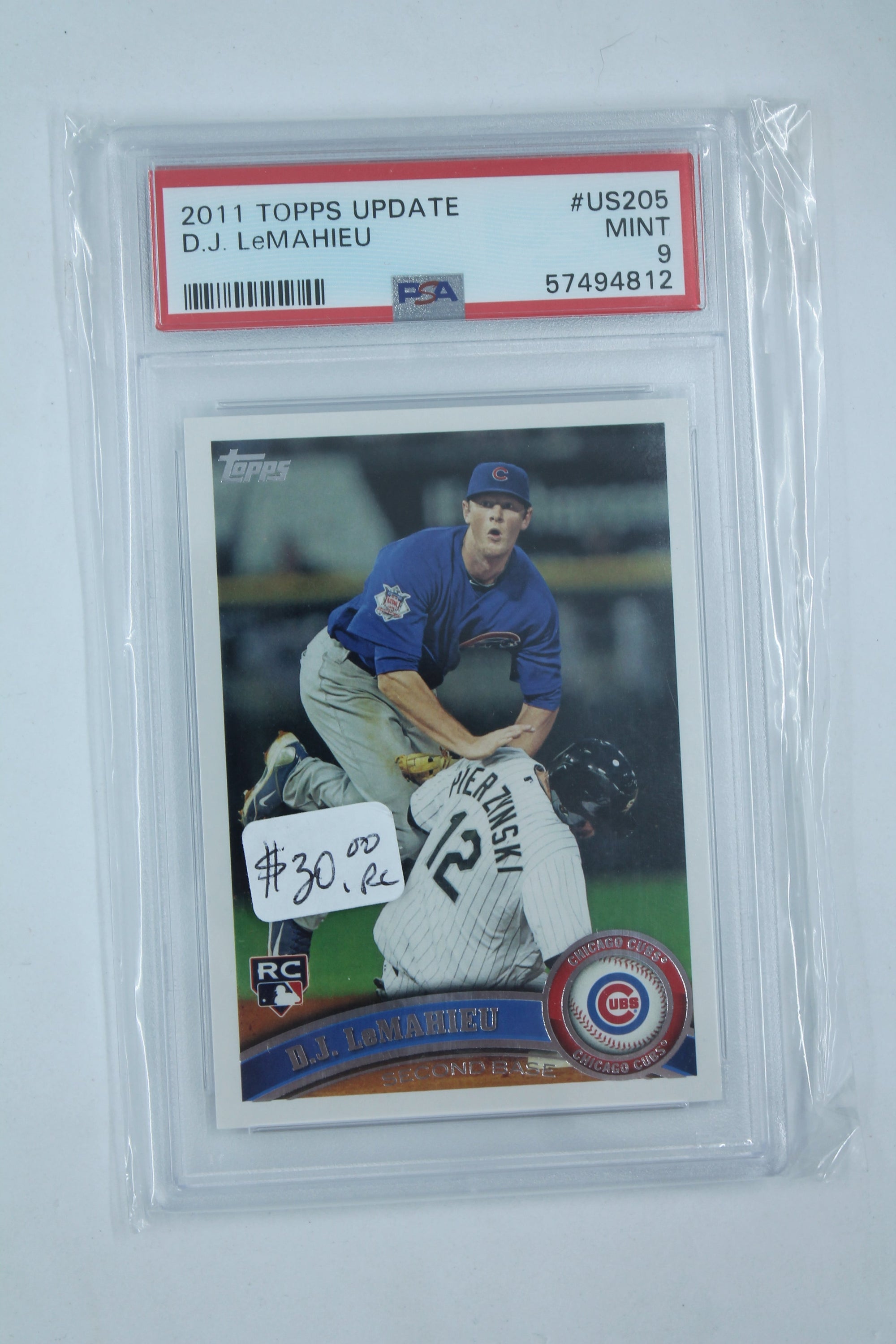 D.J. LeMahieu 2011 Topps Update Series Rookie Card PSA 9 Mint