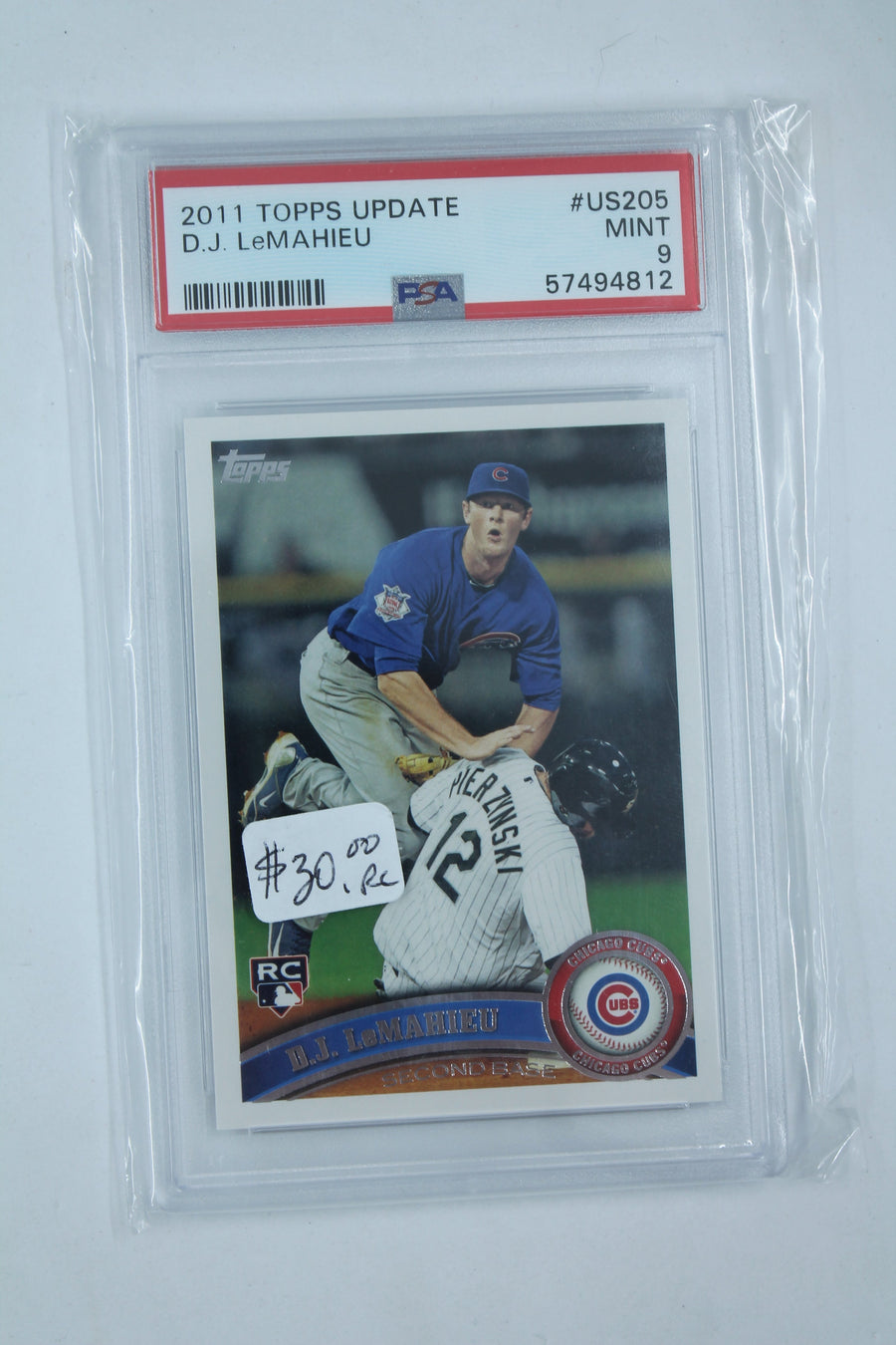 D.J. LeMahieu 2011 Topps Update Series Rookie Card PSA 9 Mint