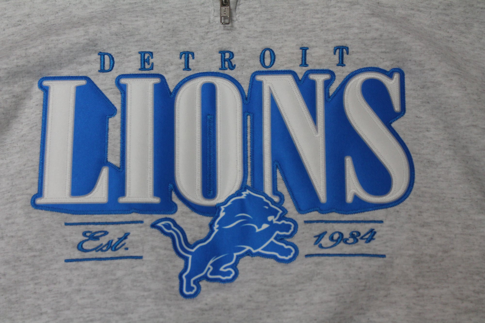 NFL Detroit Lions Men's NFL Apparel 1/4 Zip Pullover