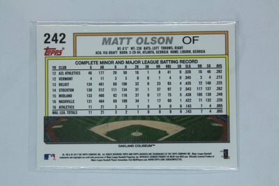 Matt Olson Topps Archives Rookie Card