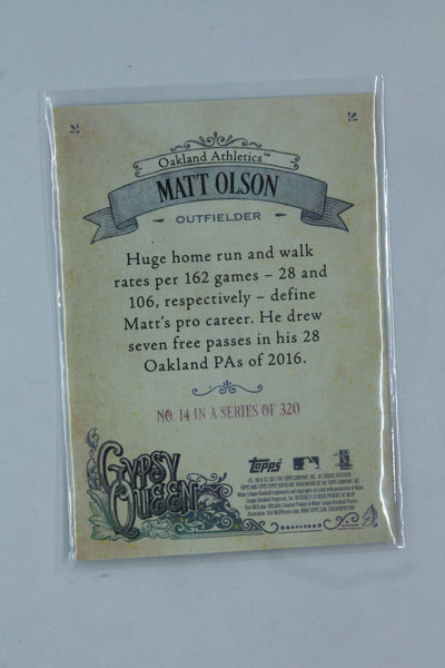 Matt Olson Topps Gypsy Queen Rookie Card