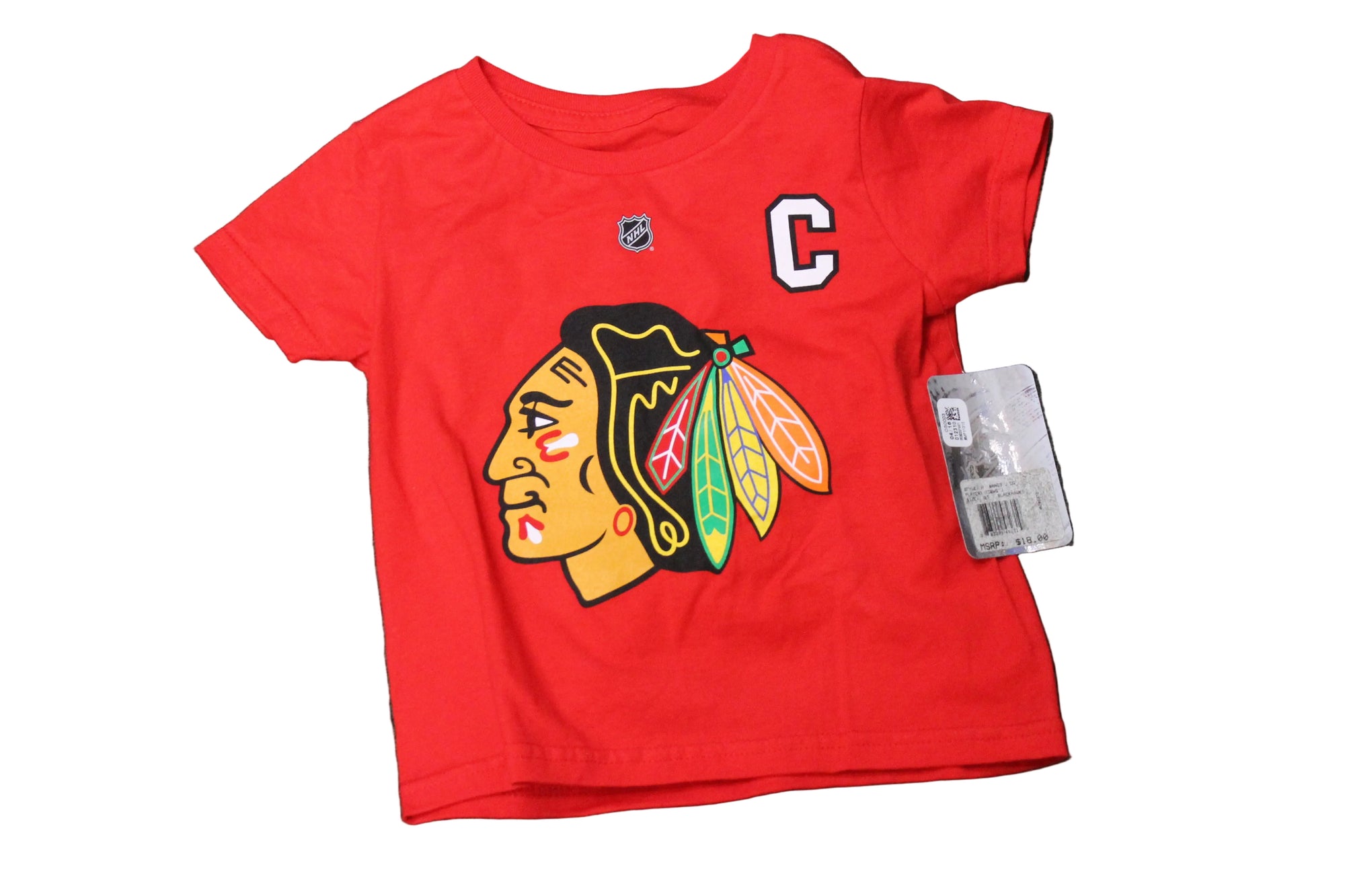 NHL Chicago Blackhawks Kids J. Toews #19 Reebok Name & Number Tee