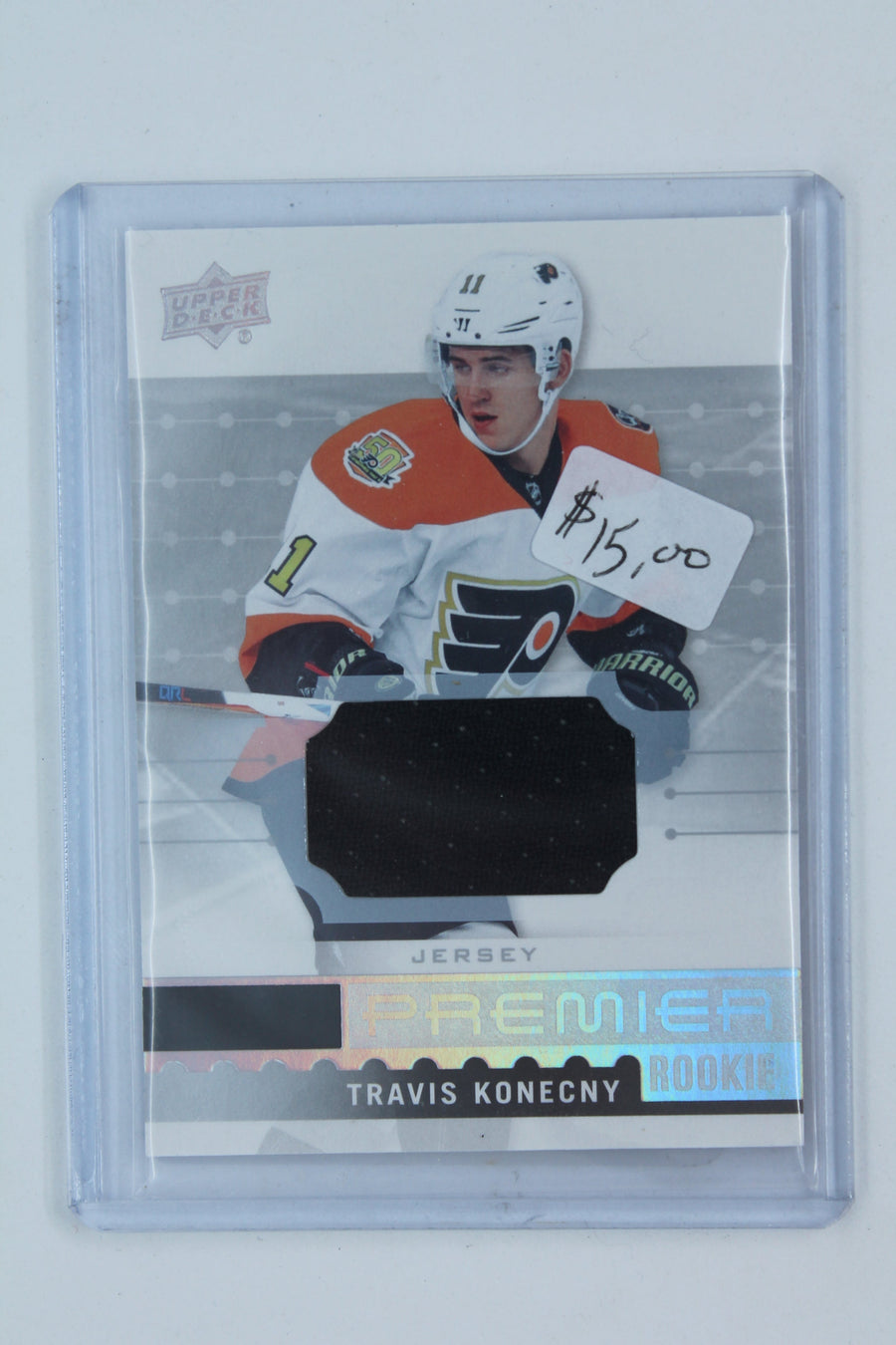 Travis Konecny 2016-17 Upper Deck Premier - Rookie Inserts - Silver Spectrum Jersey #R-38
