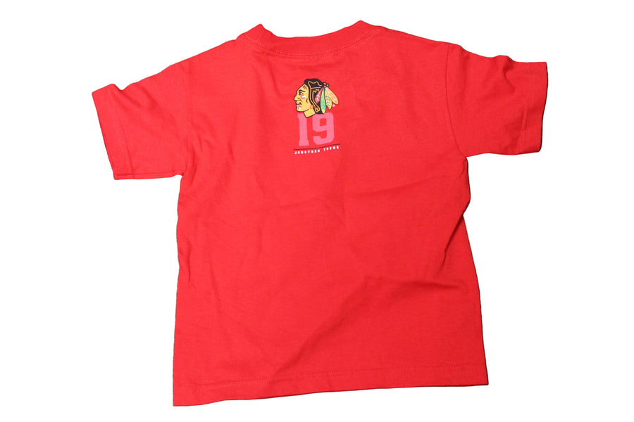 NHL Chicago Blackhawks Kids J. Toews #19 Reebok Name & Number Tee (red) (Sale)