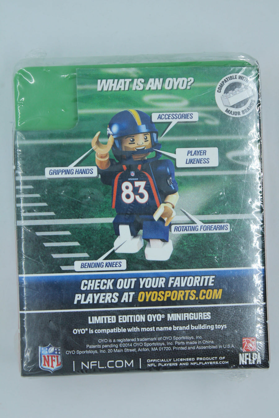 NFL Wes Welker OYO Figure (Generation 2 Series 3) Denver Broncos