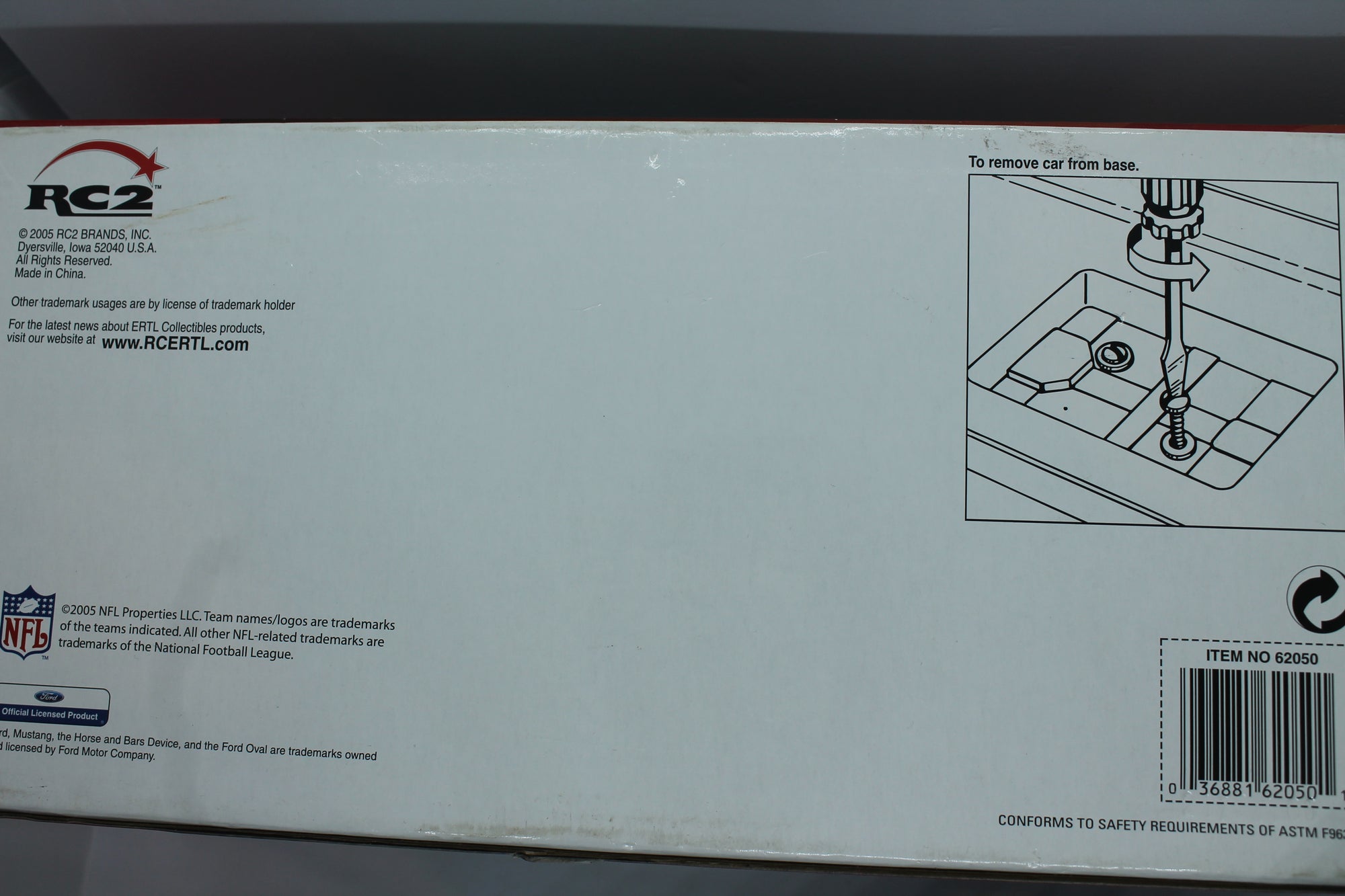 NFL New York Jets 1:18 Scale 1968 Mustang - Ertl Collectibles - Super Bowl Champions - Box Wear