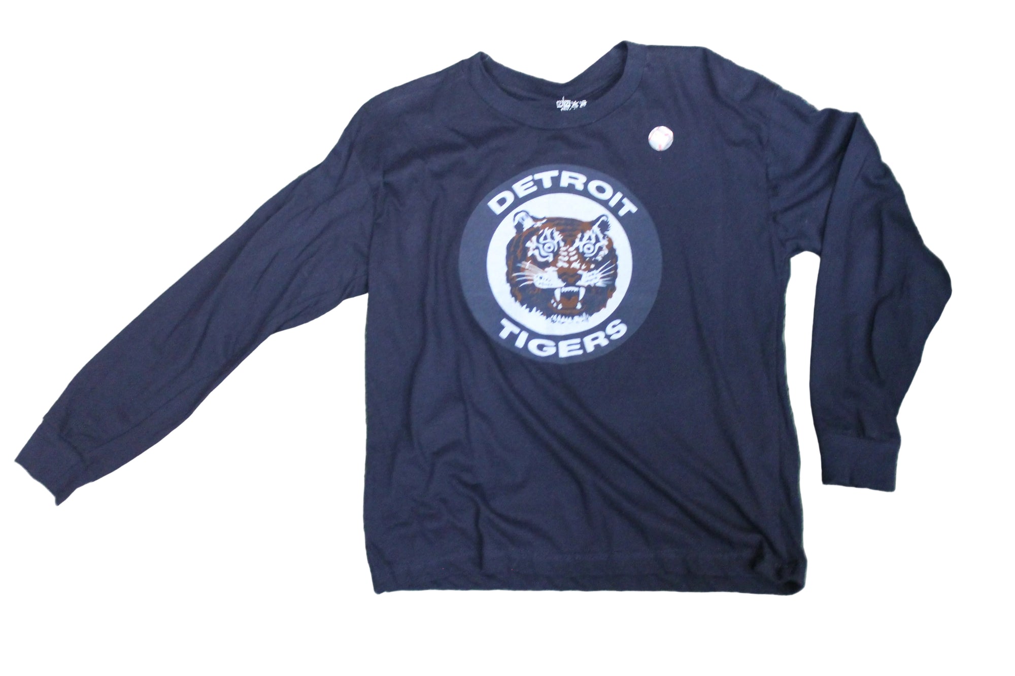 MLB Detroit Tigers Youth Wright & Ditson Vintage Long Sleeve tee