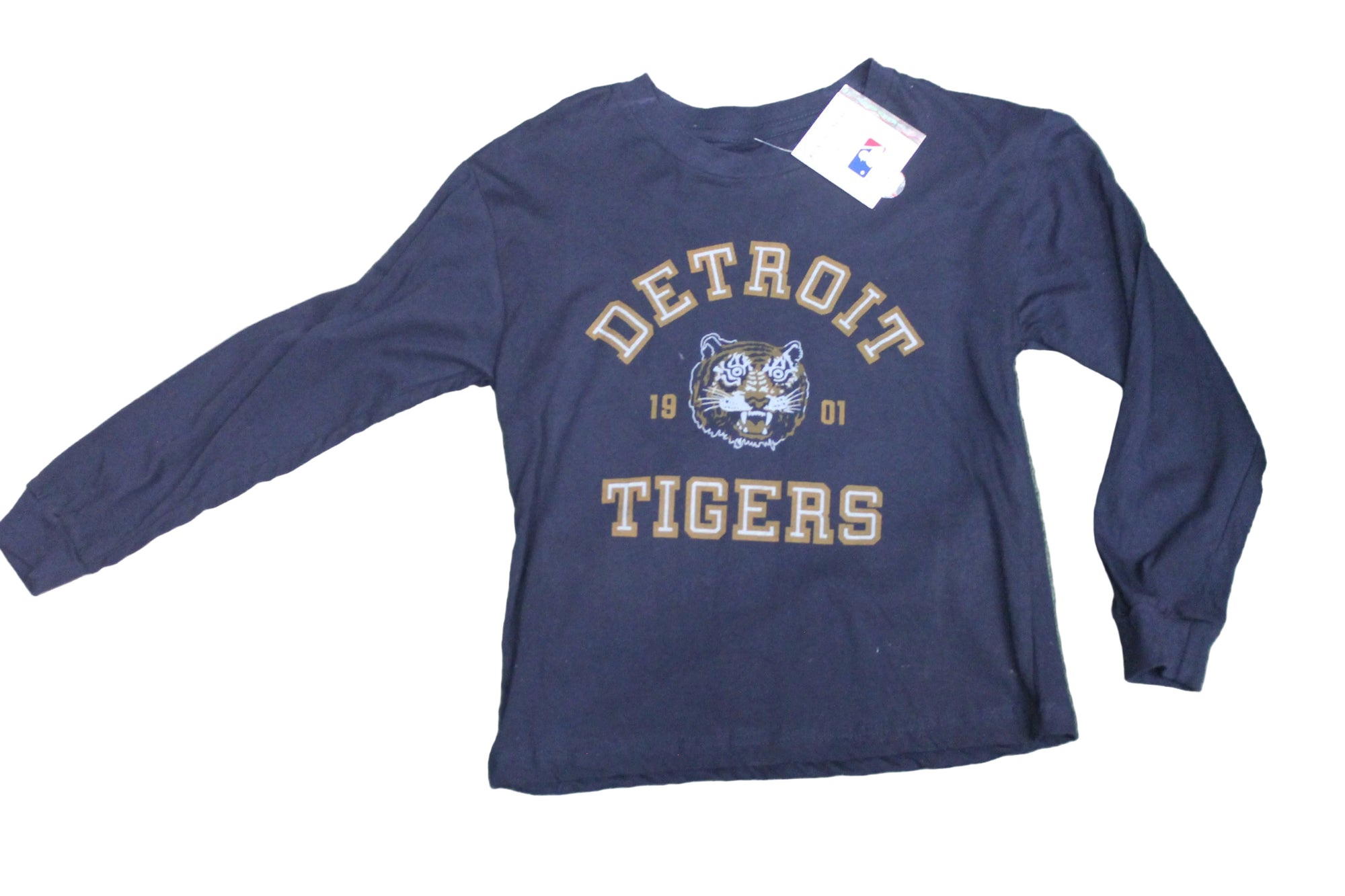 MLB Detroit Tigers Youth Wright & Ditson Vintage 1901 Long Sleeve tee