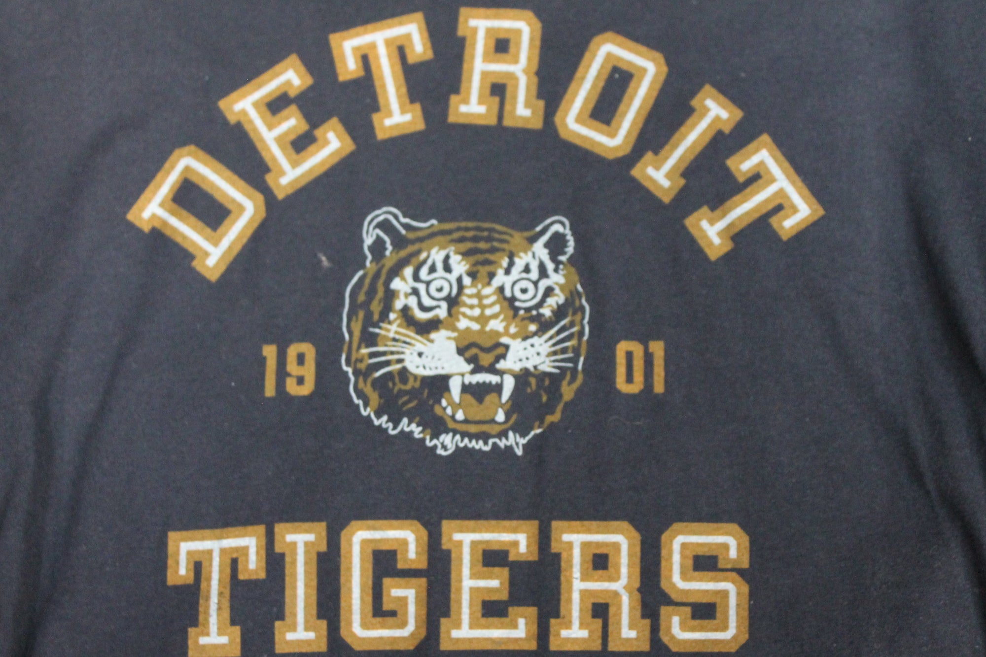 MLB Detroit Tigers Youth Wright & Ditson Vintage 1901 Long Sleeve tee