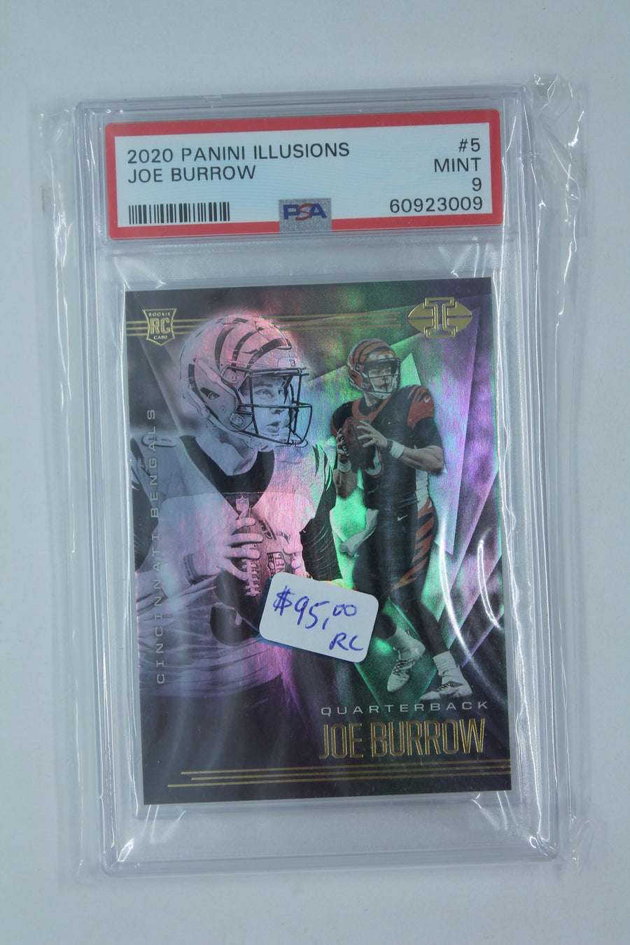 Joe Burrow 2020 Panini Illusions Rookie Card - PSA 9