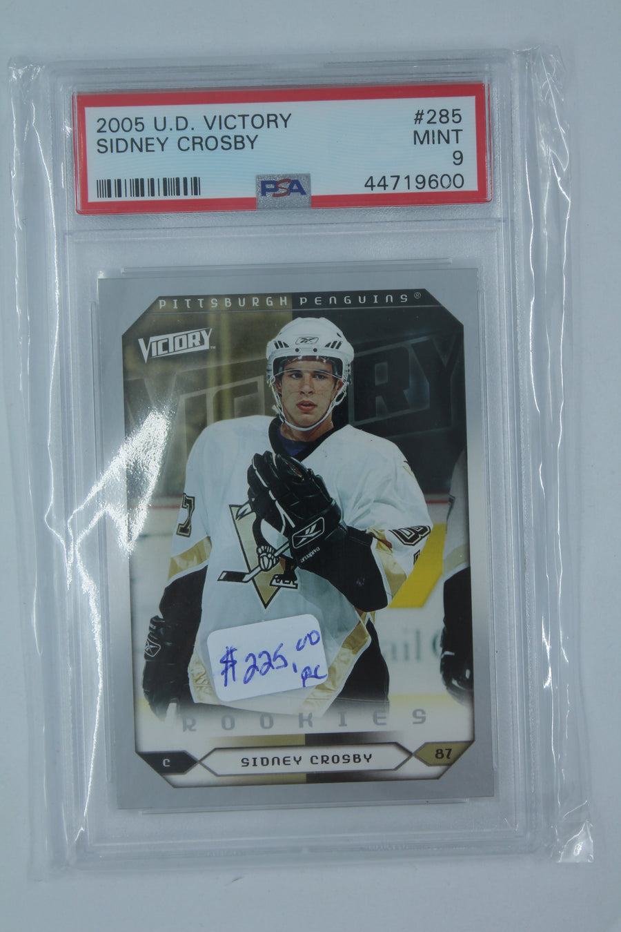 Sidney Crosby Upper Deck Victory Rookie Card PSA Mint 9