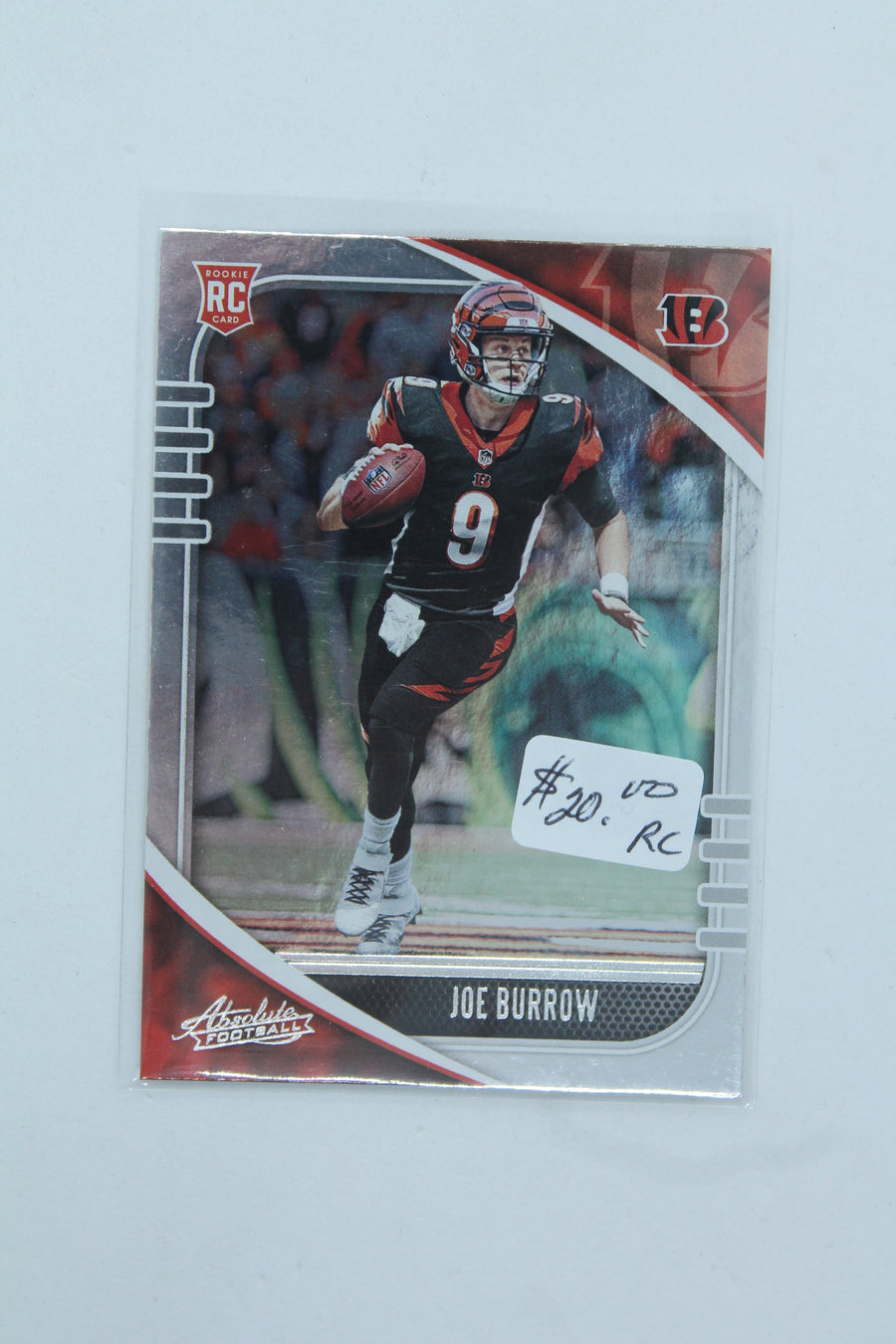 Joe Burrow 2020 Panini Absolute Rookie Card