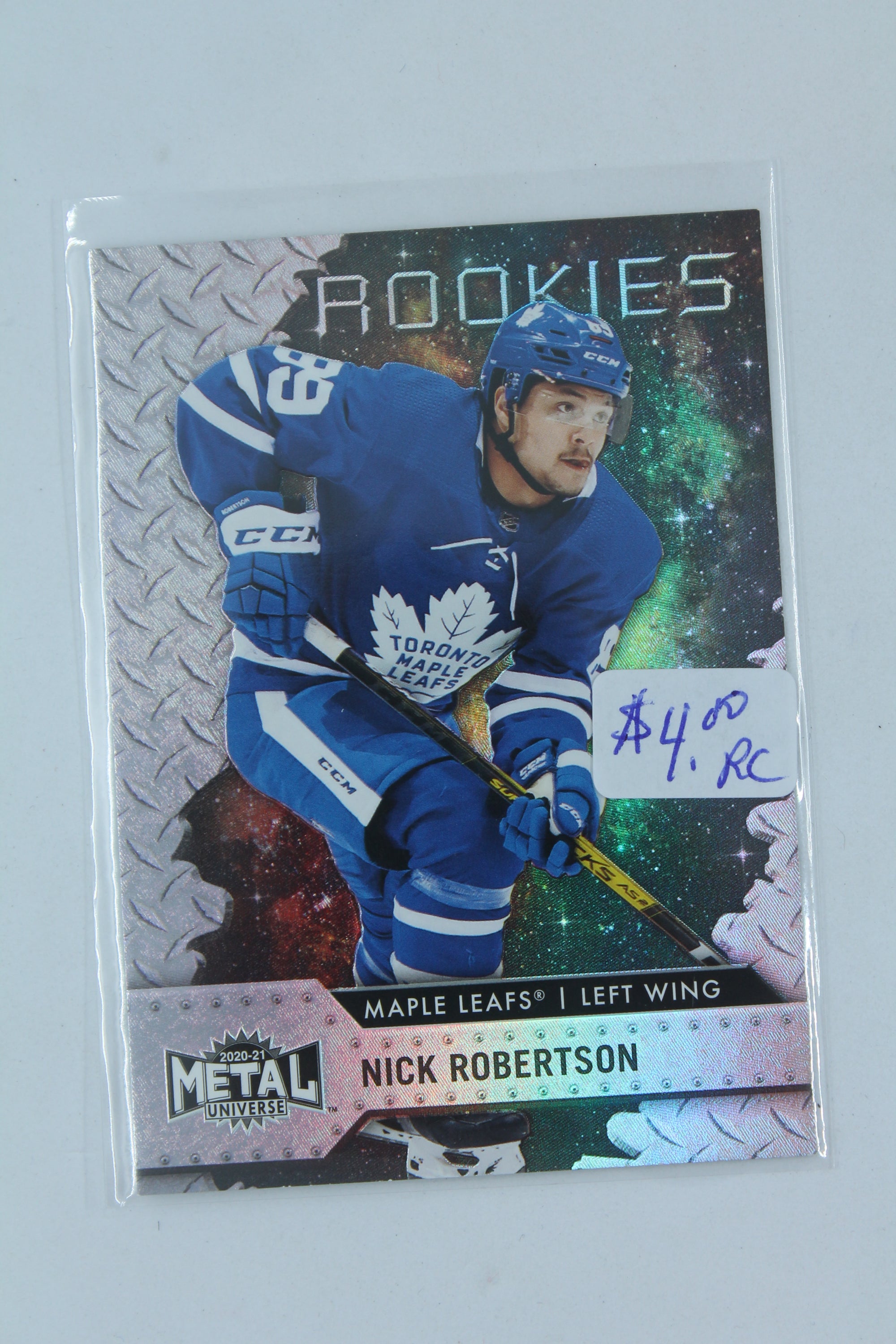 Nick Robertson 2020-21 Skybox Metal Universe Rookie Card
