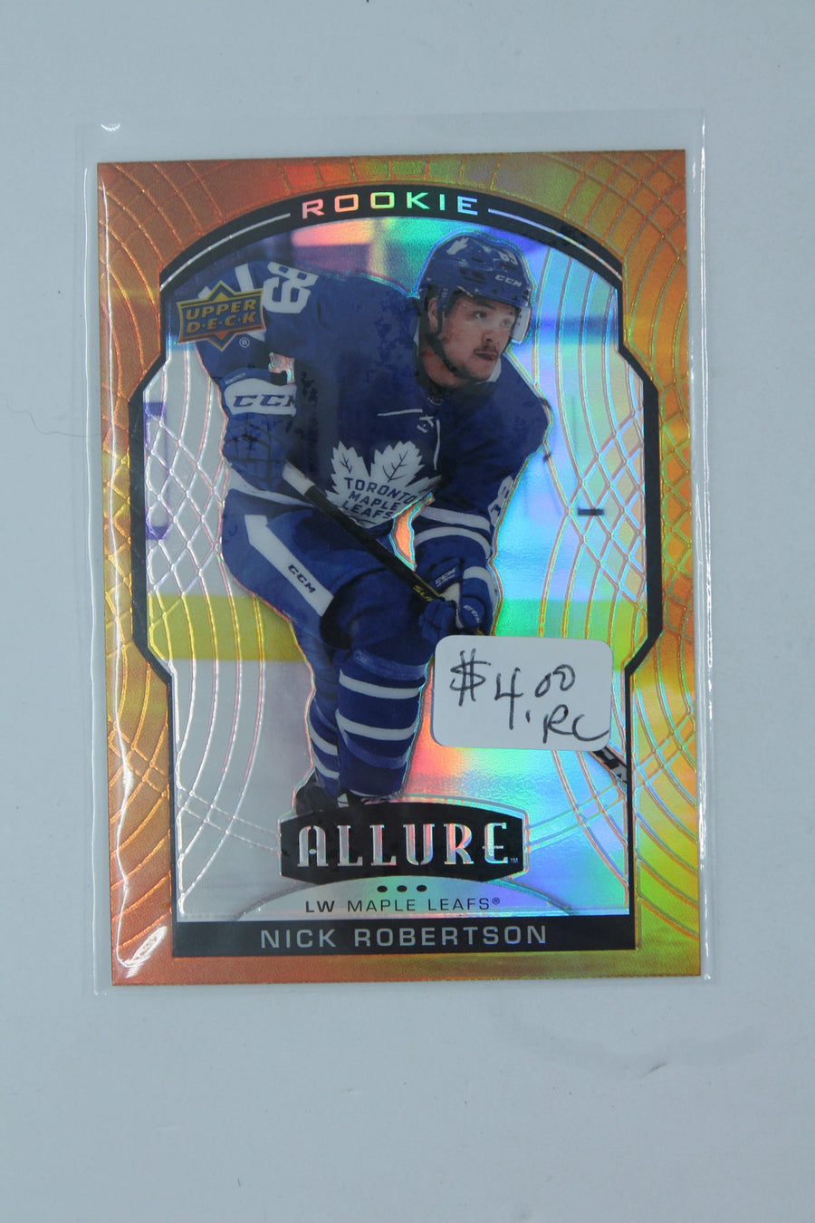 Nick Robertson 2020-21 Upper Deck Allure Sunset Rookie Card