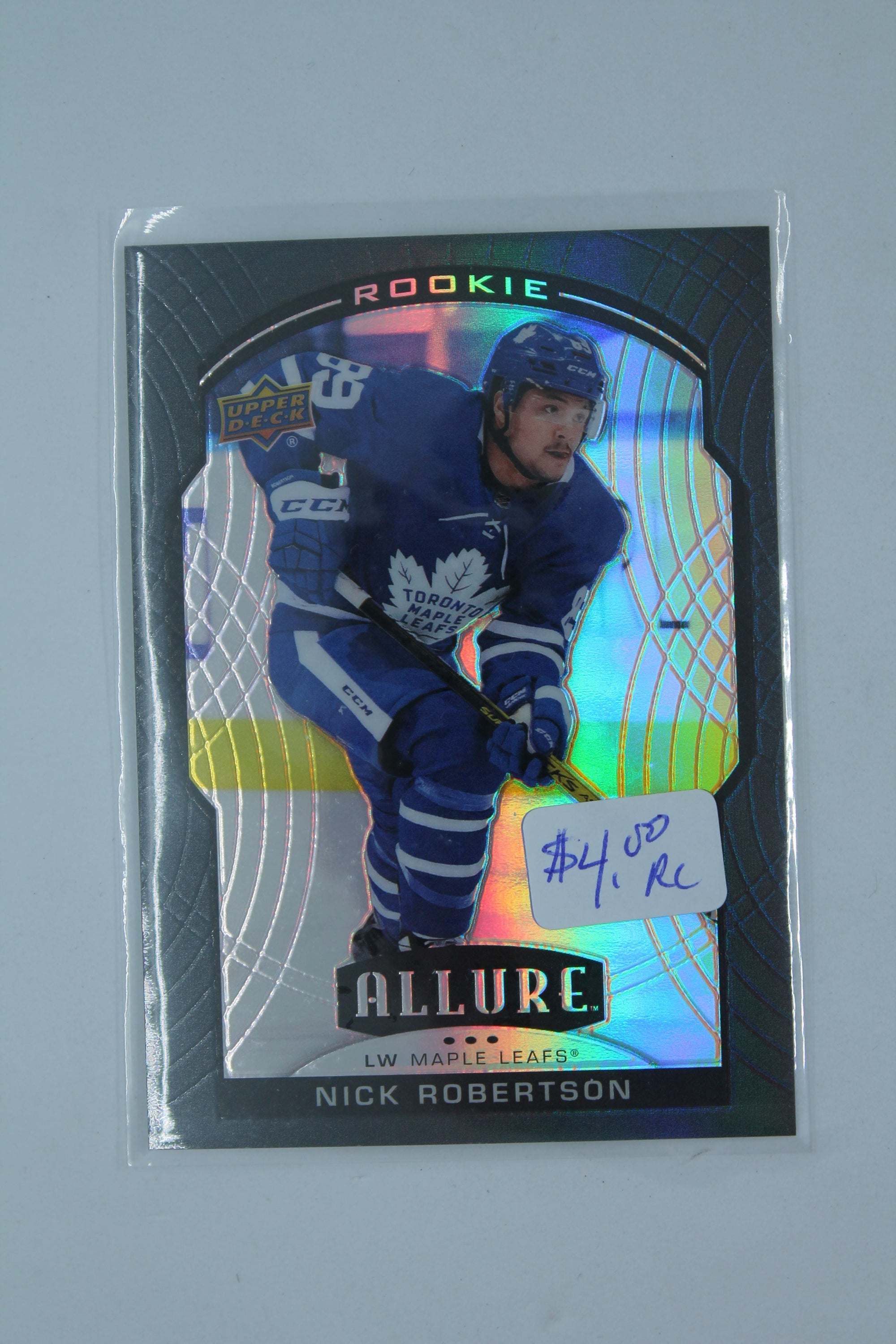 Nick Robertson 2020-21 Upper Deck Allure Black Rainbow Rookie Card