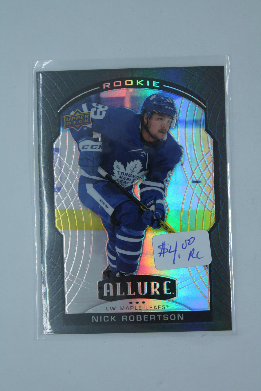 Nick Robertson 2020-21 Upper Deck Allure Black Rainbow Rookie Card