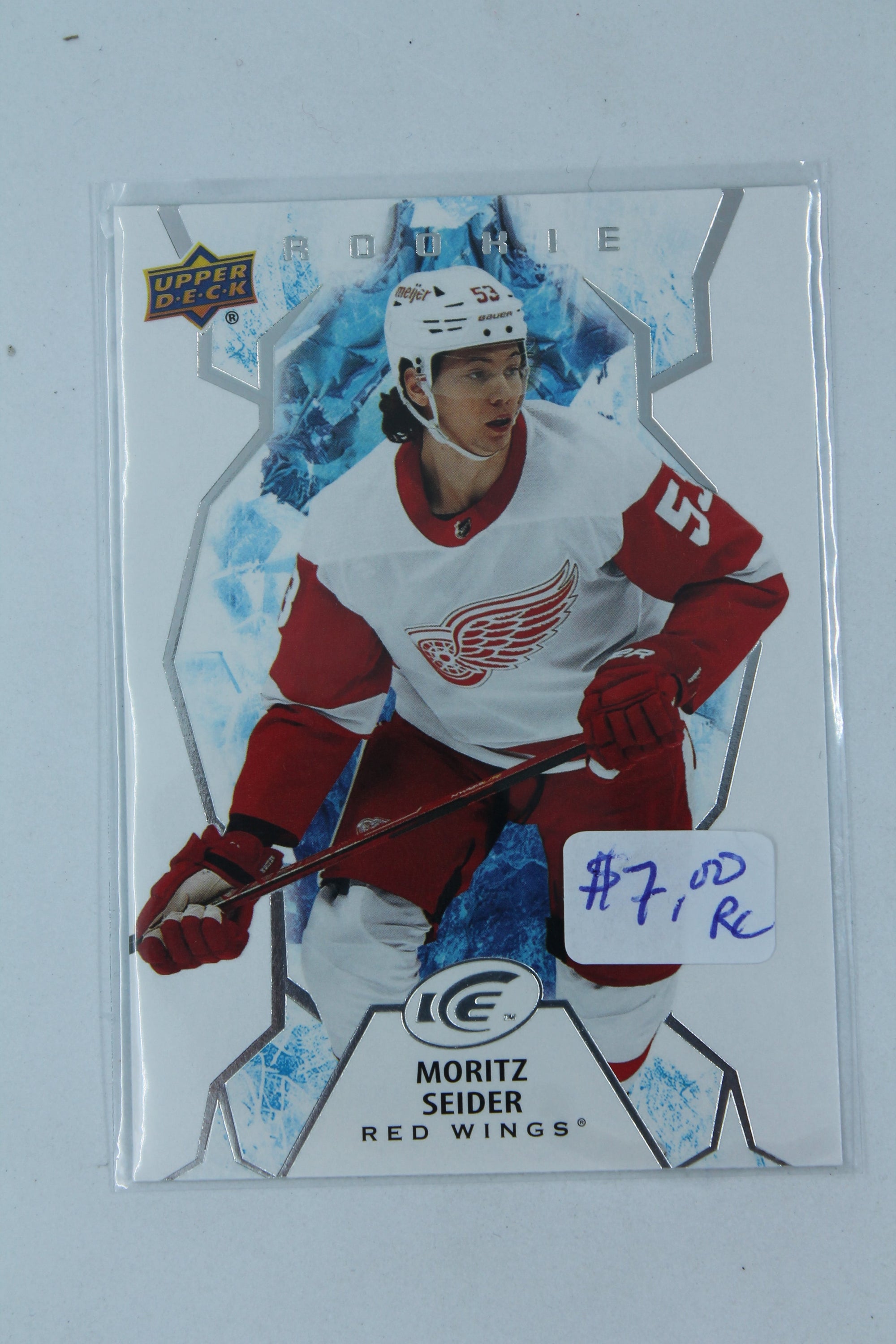 Moritz Seider 2021-22 Upper Deck Ice Rookie Card