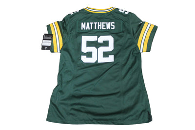 NFL Green Bay Packers Nike Women's Matthews #52 Replica Onfield Jersey (Sale) - Large (online only)