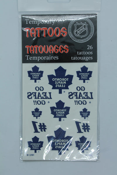NHL Toronto Maple Leafs Temporary Tattoos - 26 Tattoos