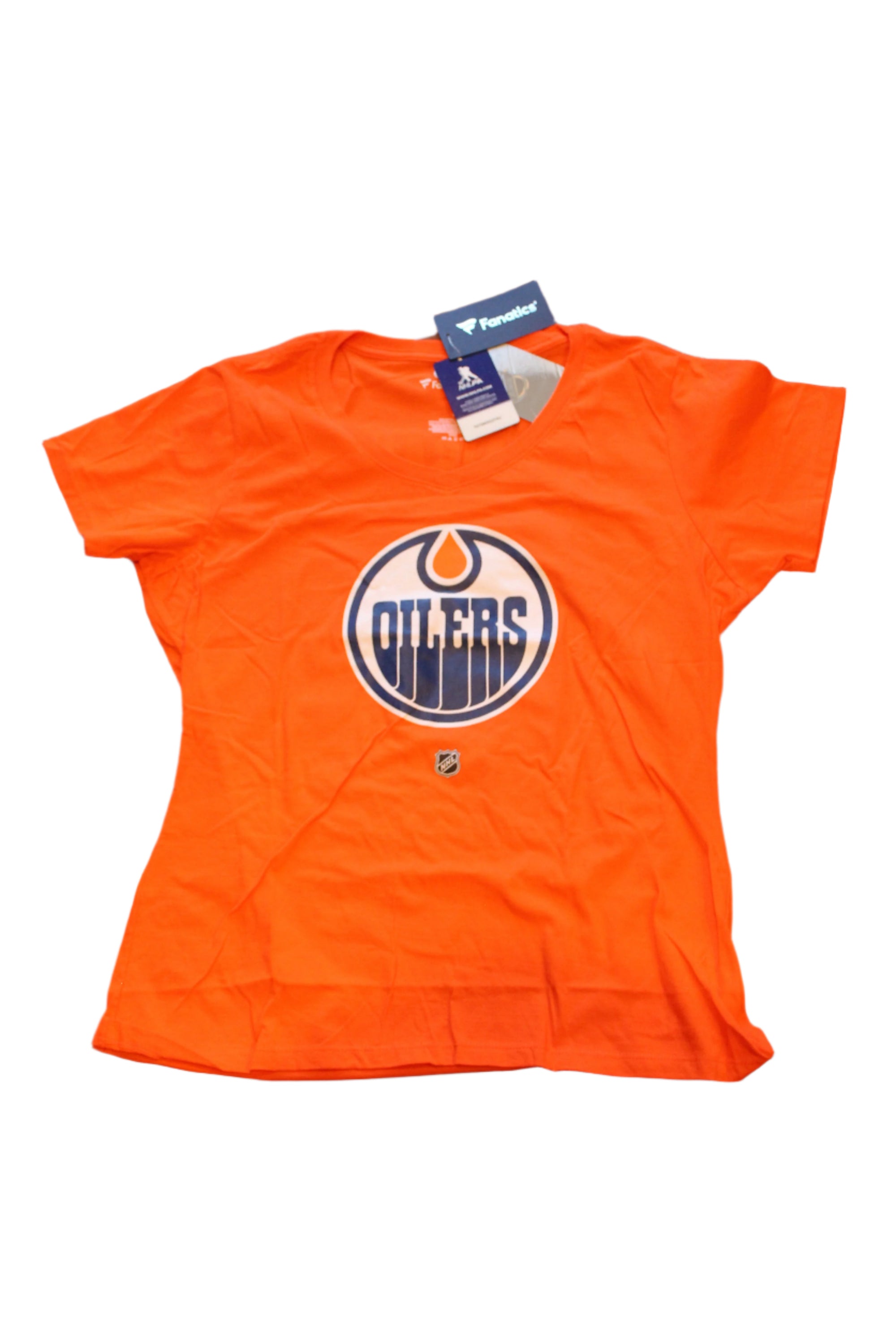 NHL Edmonton Oilers Fanatics Women's "Leon Draisaitl" Player Tee (orange)