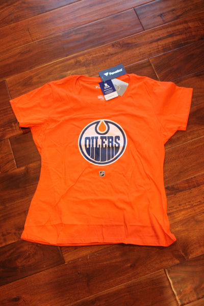 NHL Edmonton Oilers Fanatics Women's "Leon Draisaitl" Player Tee (orange)