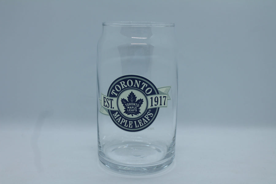 NHL Toronto Maple Leafs 16 oz Retro Can Glass