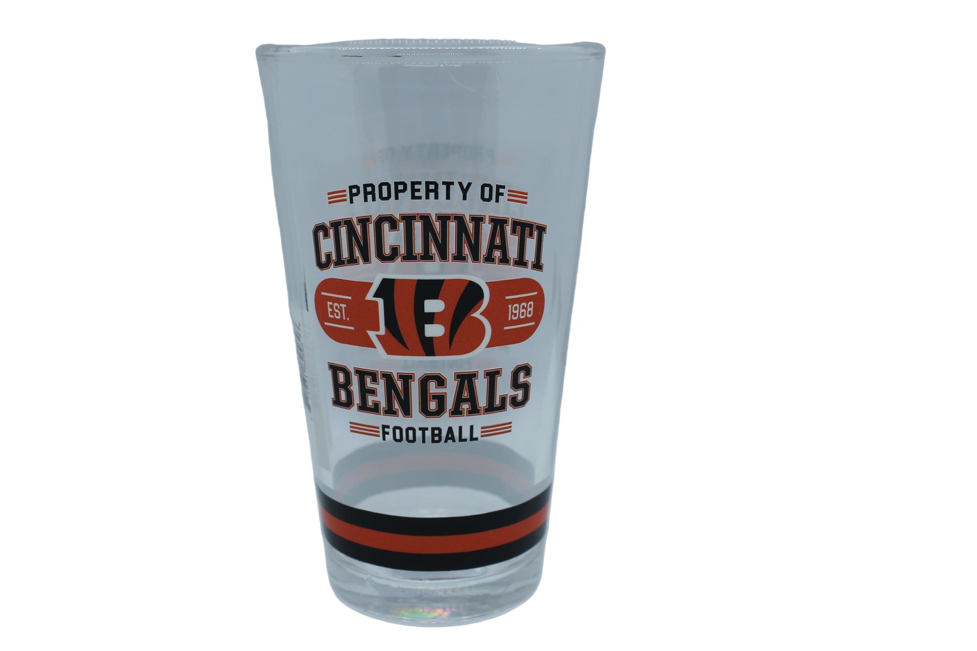 NFL Cincinnati Bengals 16 oz Property of Mixing Glass