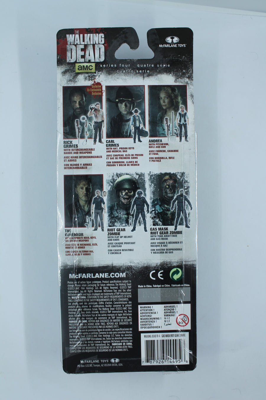 AMC Gas Mask Riot Gear Zombie Series 4 McFarlane - The Walking Dead