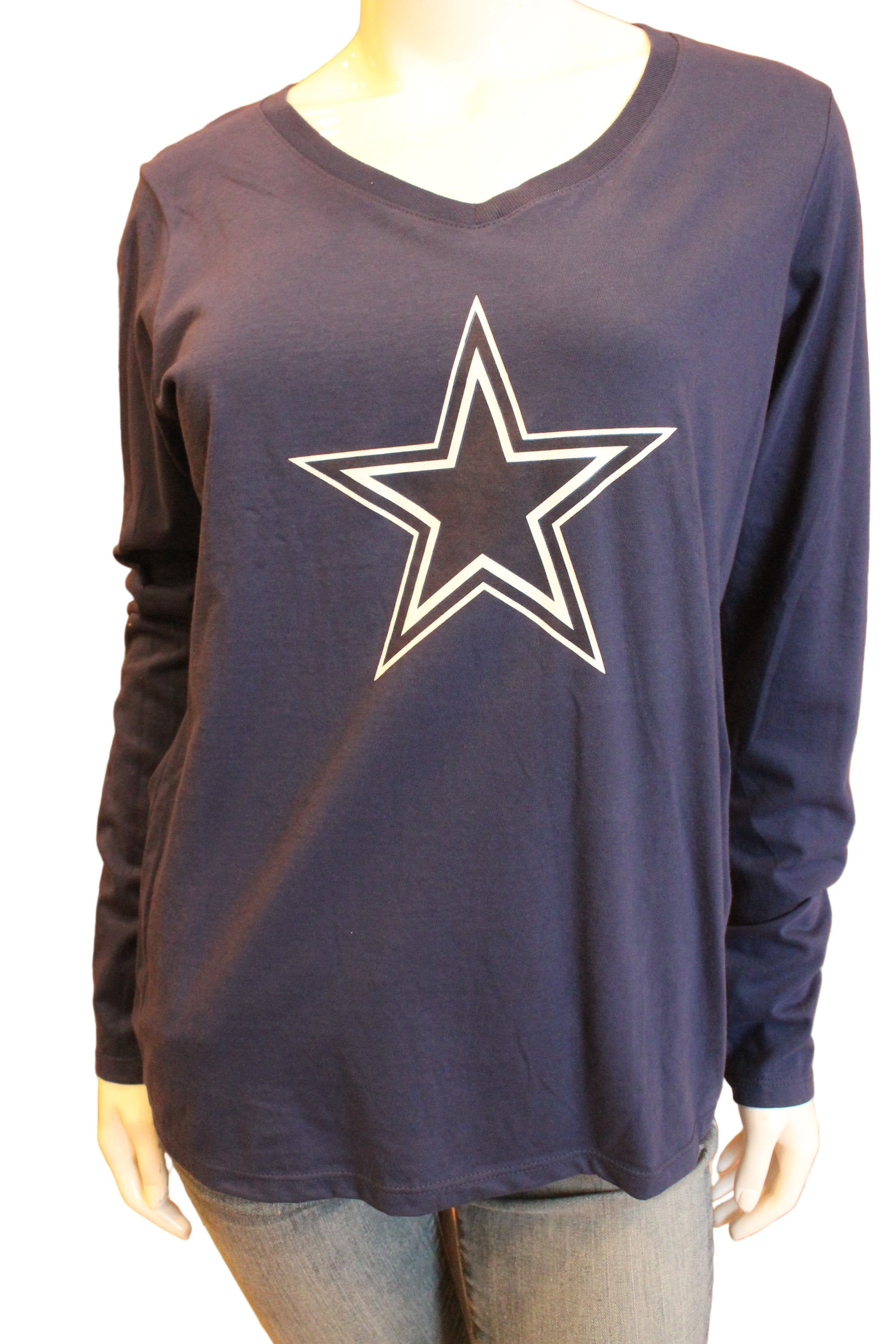 NFL Dallas Cowboys Womens Fanatics Long Sleeve Tee (blue) - online only