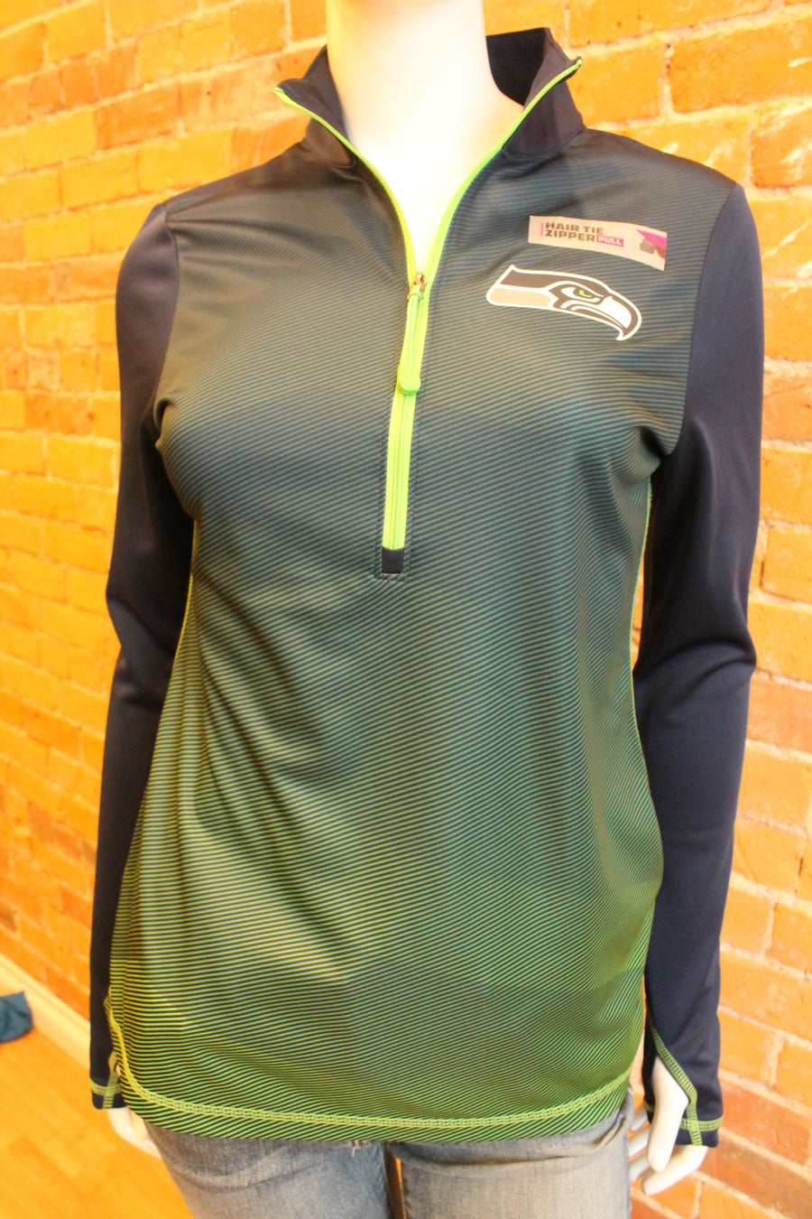 NFL Seattle Seahawks Womens 1/4 Zip Pullover - online only