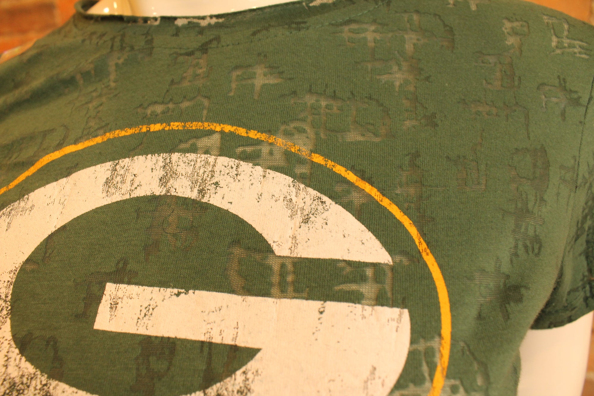 NFL Green Bay Packers Womens "Burnt Out" Tee - online only