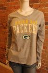 NFL Green Bay Packers Womens Fanatics Long Sleeve Tee (grey) - online only