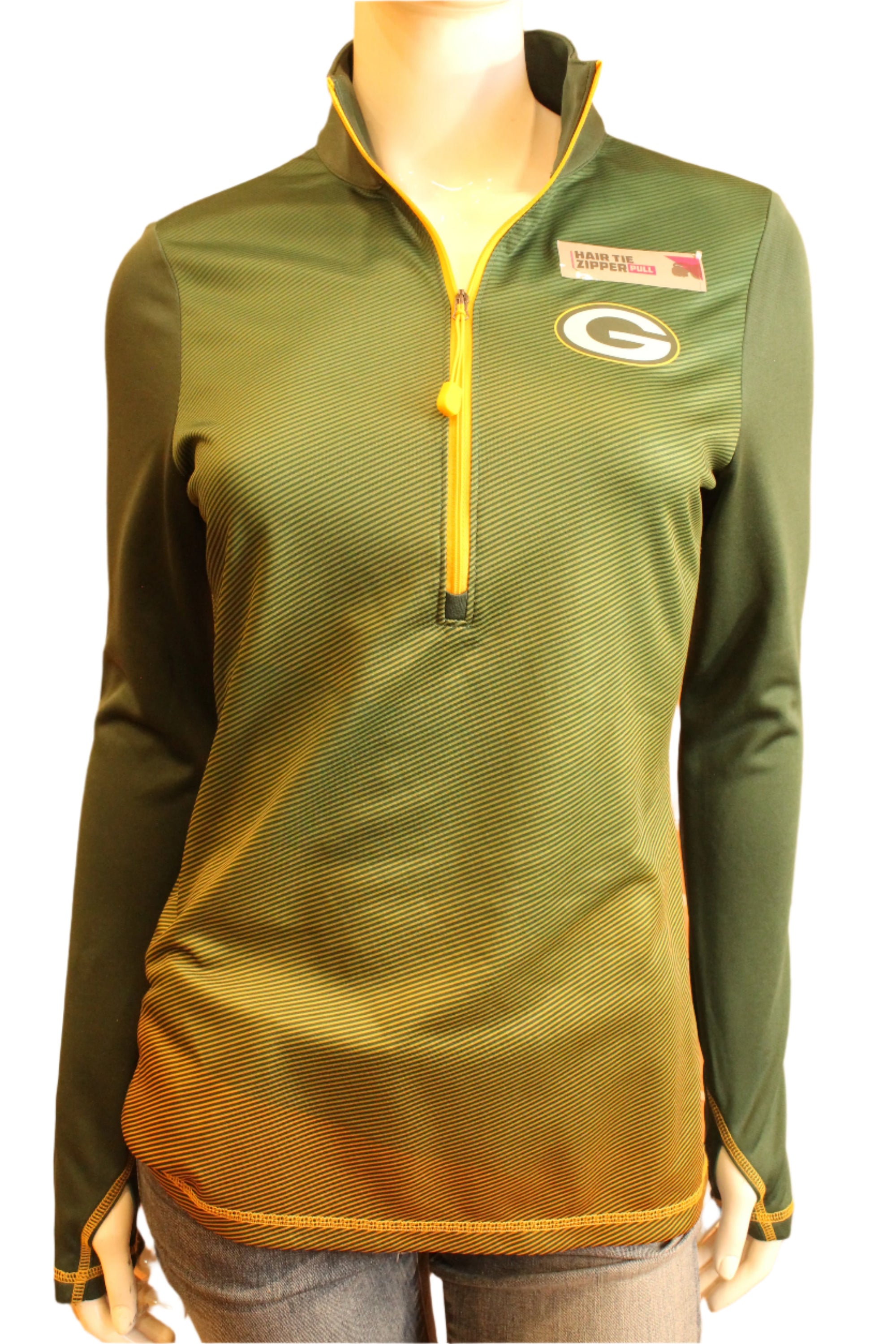 NFL Green Bay Packers Womens 1/4 Zip Pullover - online only