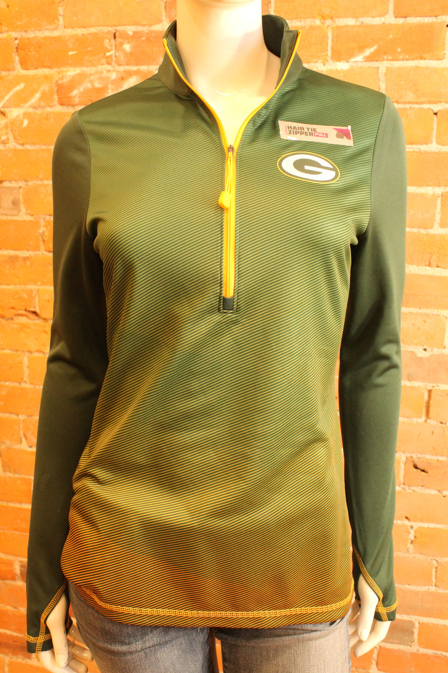 NFL Green Bay Packers Womens 1/4 Zip Pullover - online only