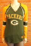 NFL Green Bay Packers Womens S Lacer Long Sleeve Tee - online only