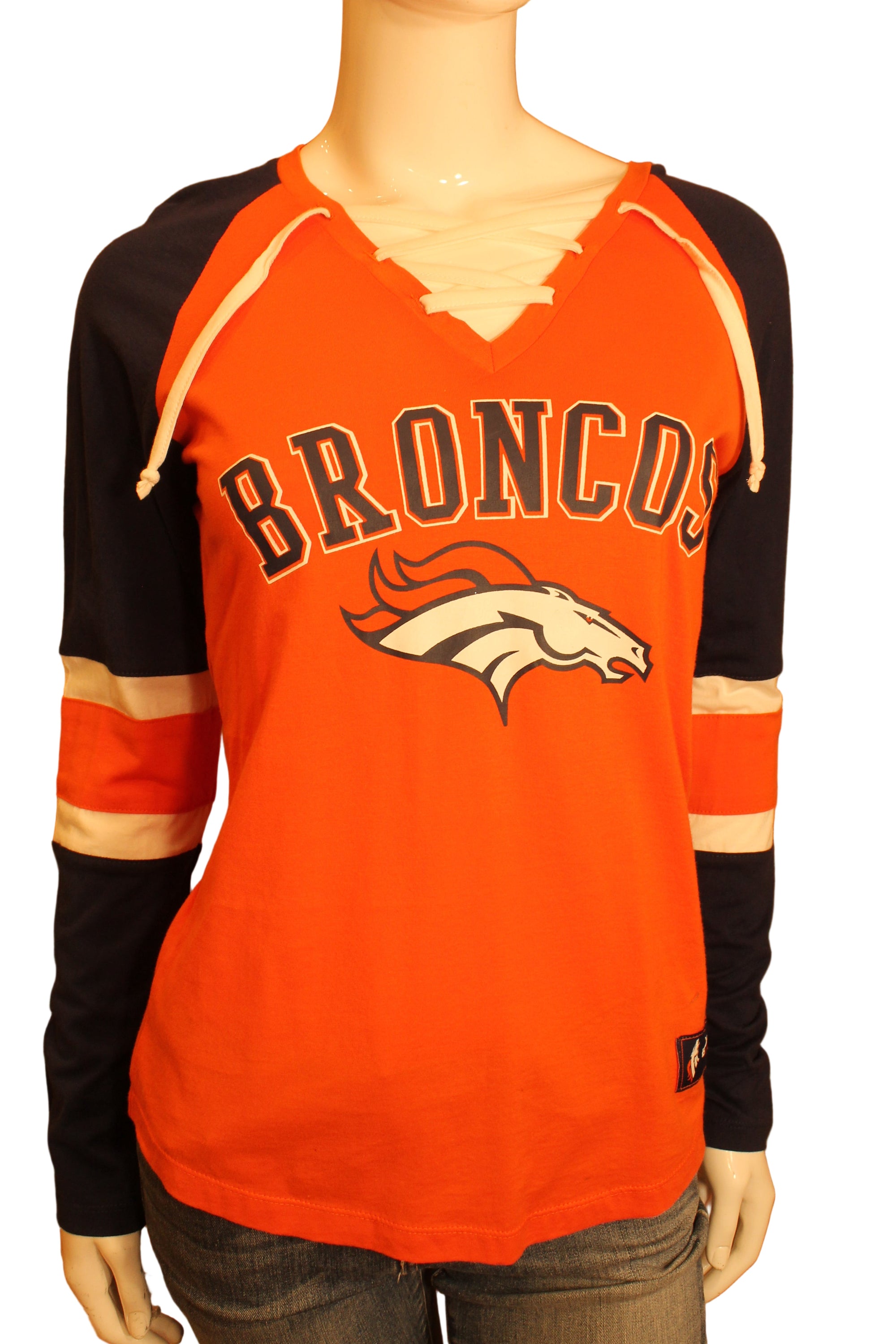 NFL Denver Broncos Womens Lacer Long Sleeve Tee - online only