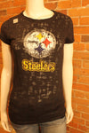 NFL Pittsburgh Steelers Womens "Burnt Out" Tee - online only
