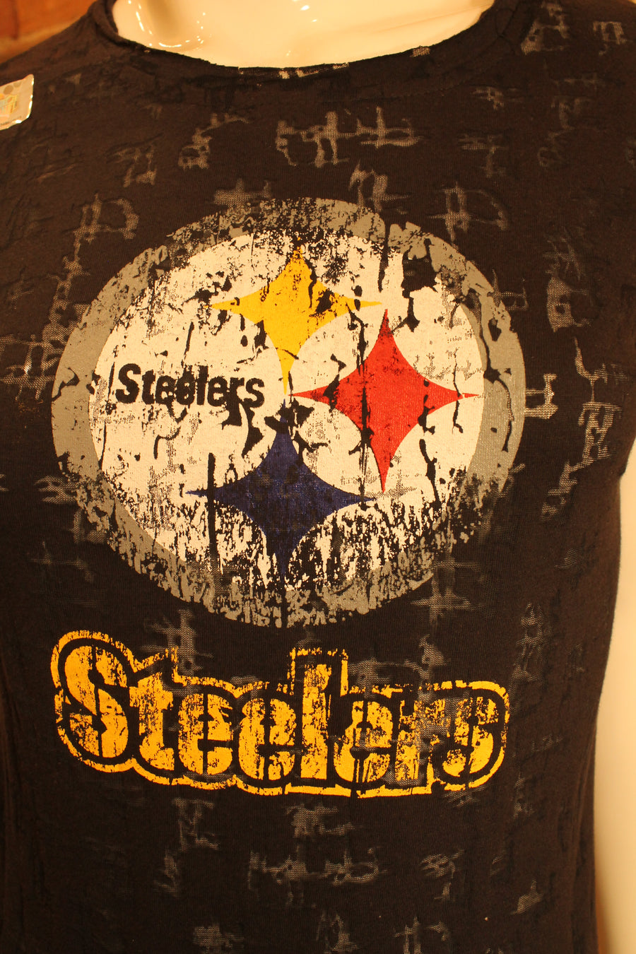 NFL Pittsburgh Steelers Womens "Burnt Out" Tee - online only
