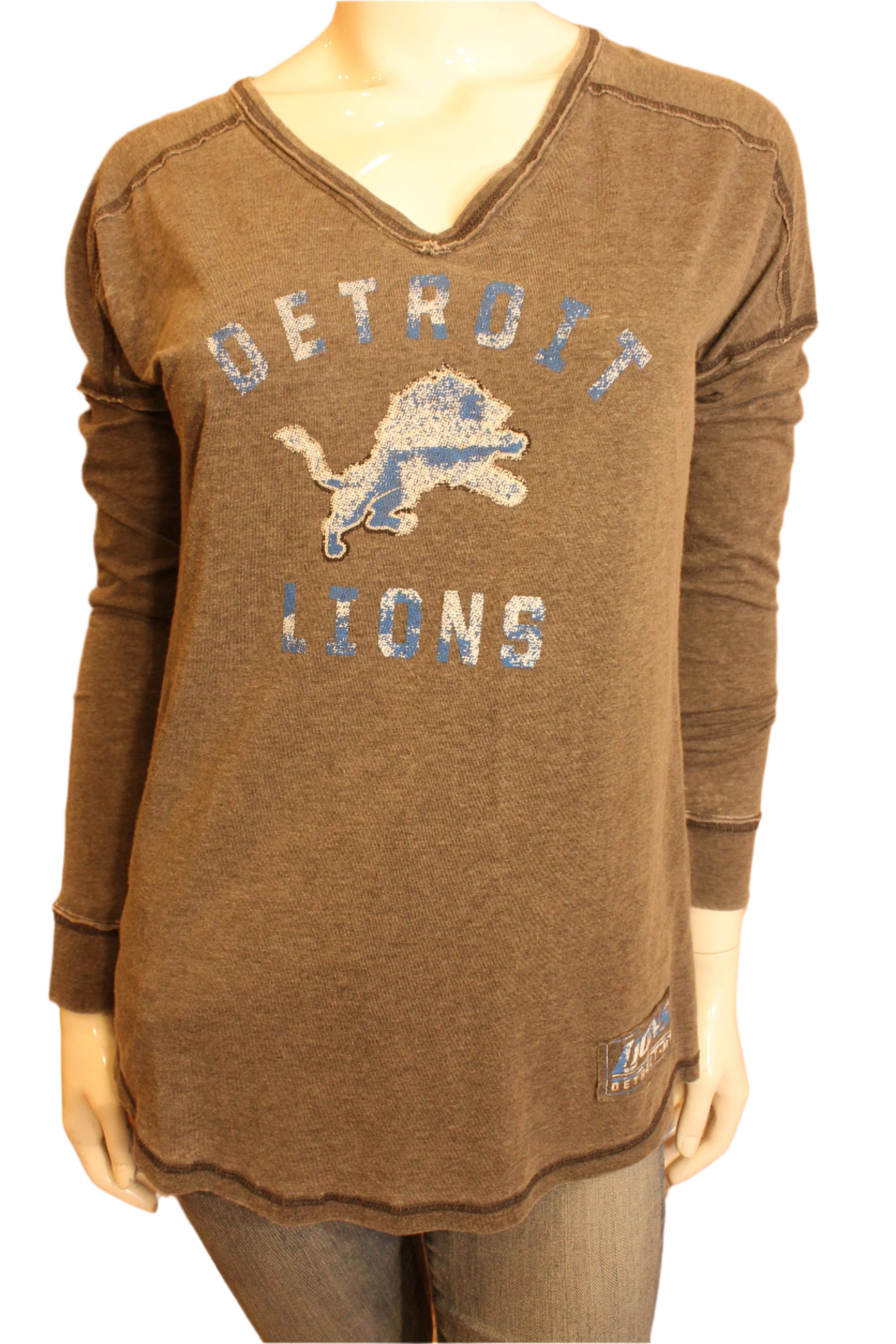 NFL Detroit Lions Womens Long Sleeve Relaxed Tee - online only