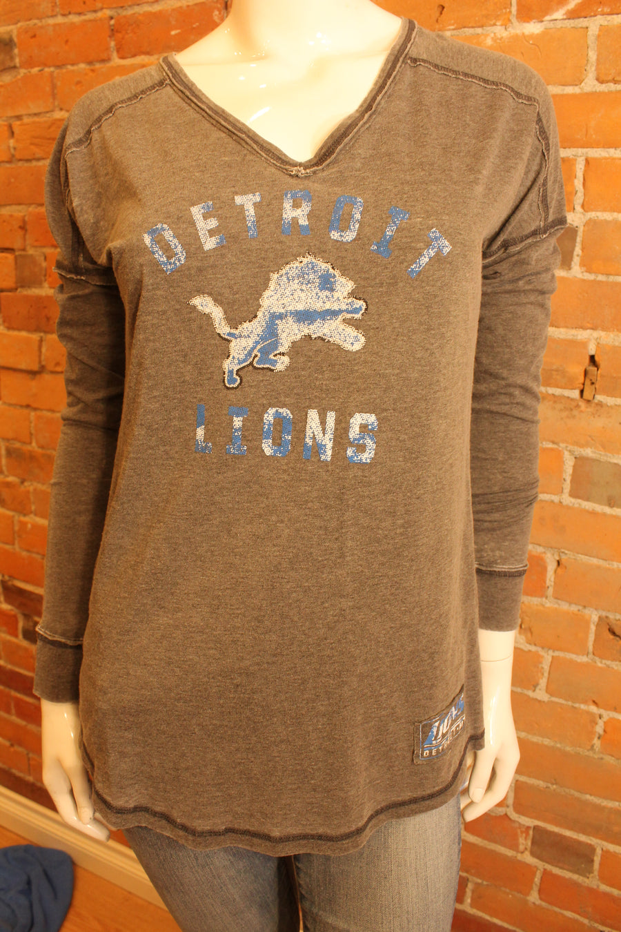 NFL Detroit Lions Womens Long Sleeve Relaxed Tee - online only