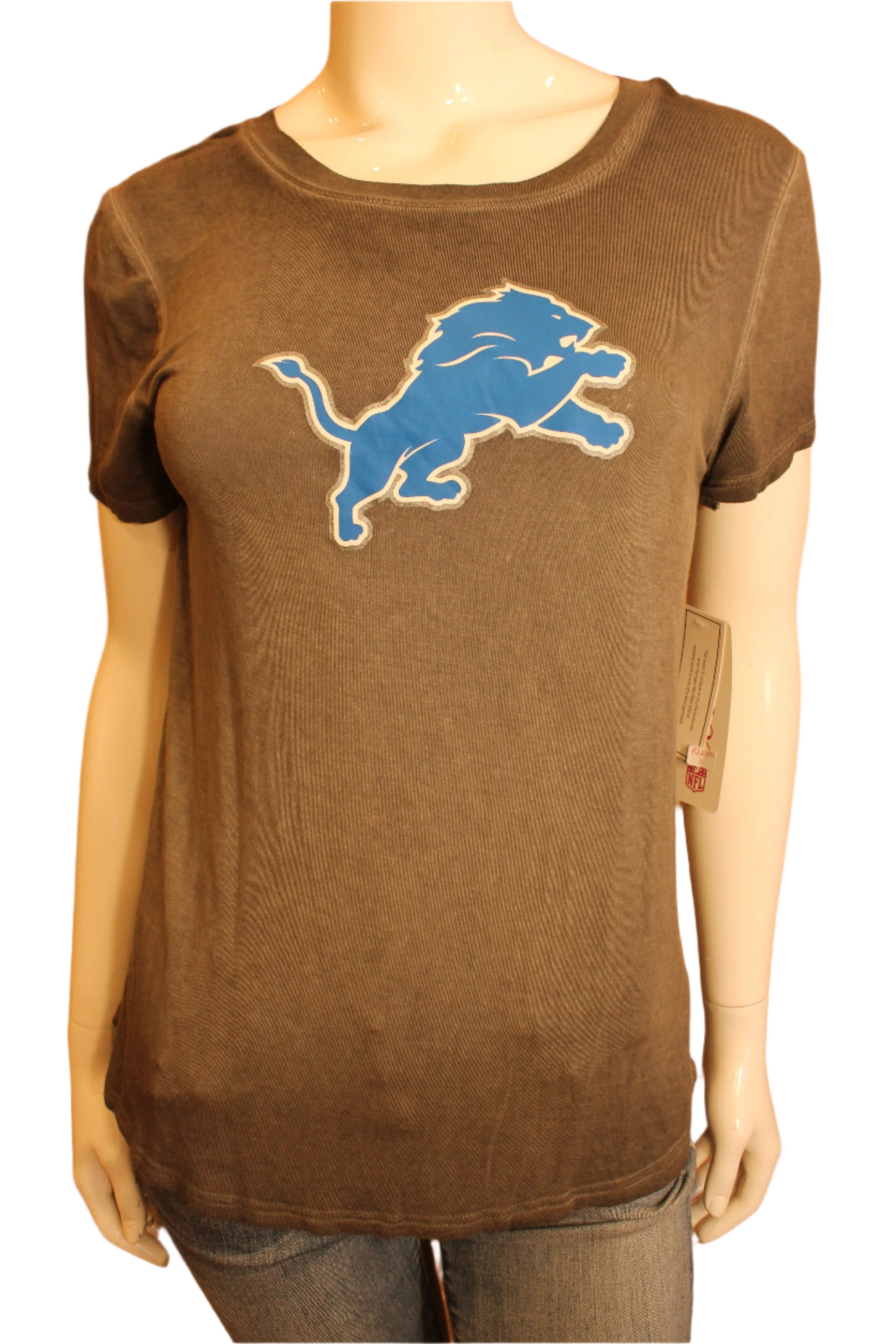 NFL Detroit Lions Womens Soft Grey Tee - online only